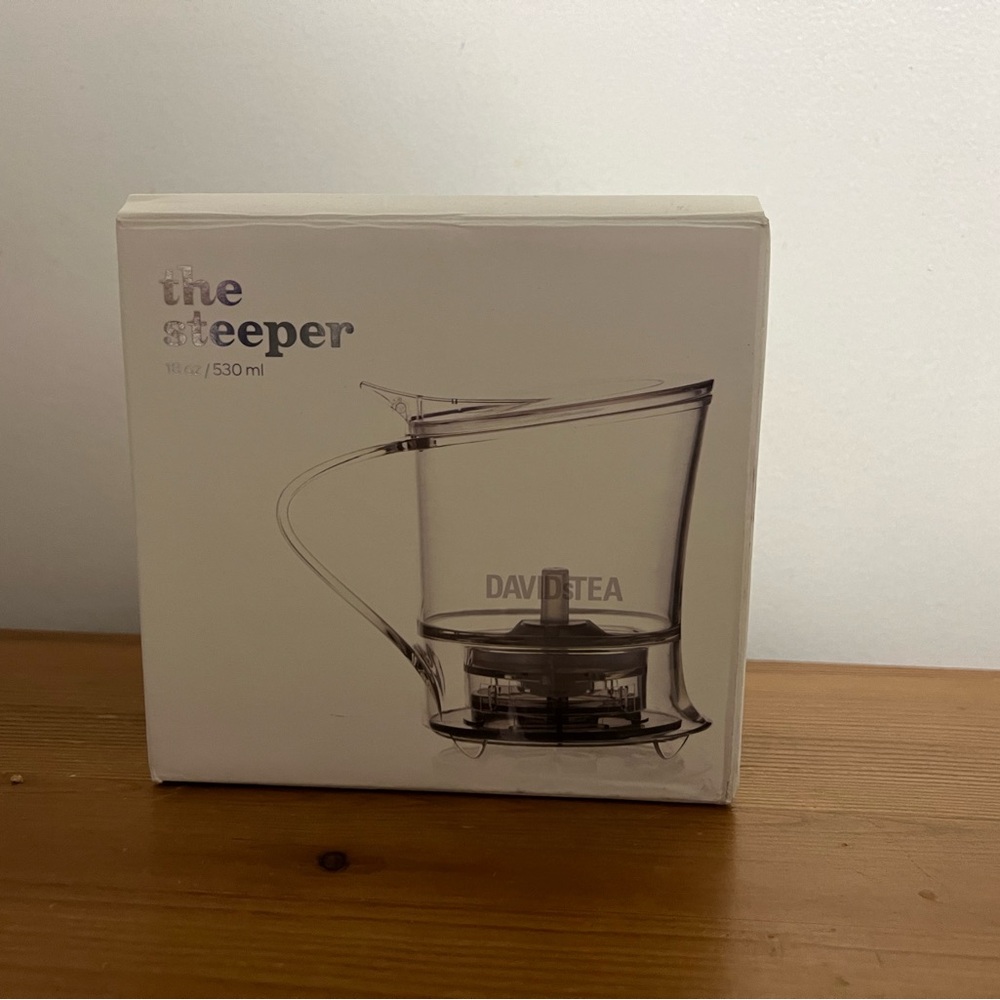 David's Tea Loose Tea Steeper Infuser W/ Lid 18oz / 530ml BPA Free